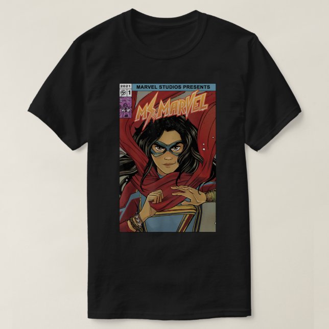 T-shirt Couverture comique de Mme Marvel Kamala Khan (Design devant)