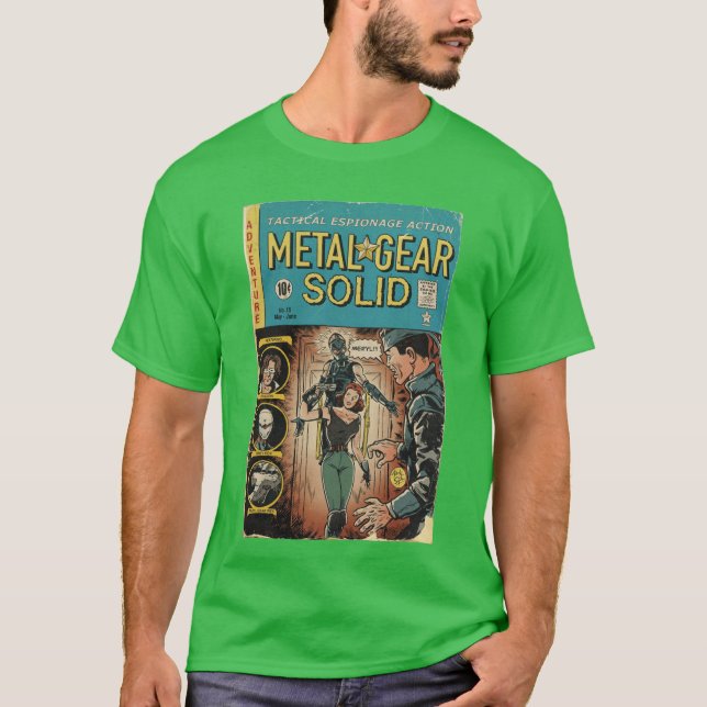 T-shirt couverture de bande dessinée d'art de fan de Metal (Devant)
