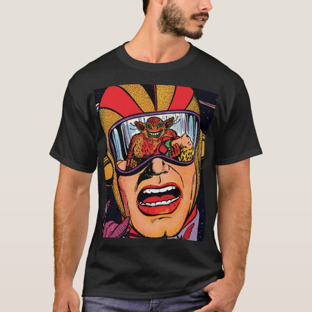 T-shirt Couverture de bande dessinée de science-fiction vi (Devant)