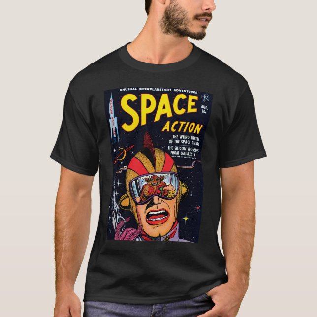 T-shirt Couverture de bande dessinée de science-fiction vi (Devant)