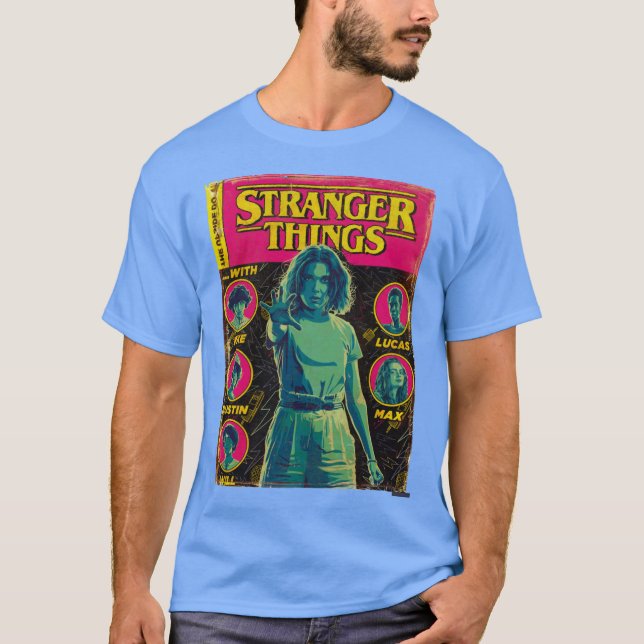 T-shirt Couverture de bande dessinée drôle de prise de vue (Devant)