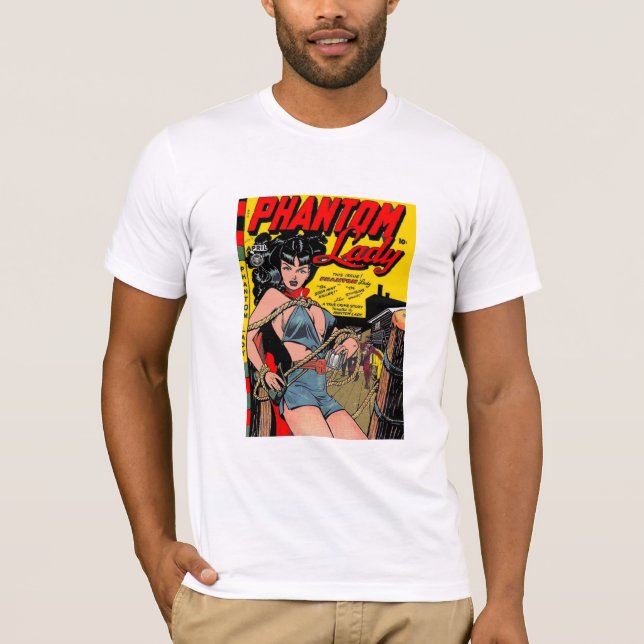 T-Shirt Couverture de Bande Dessinée Vintage Lady  (Devant)