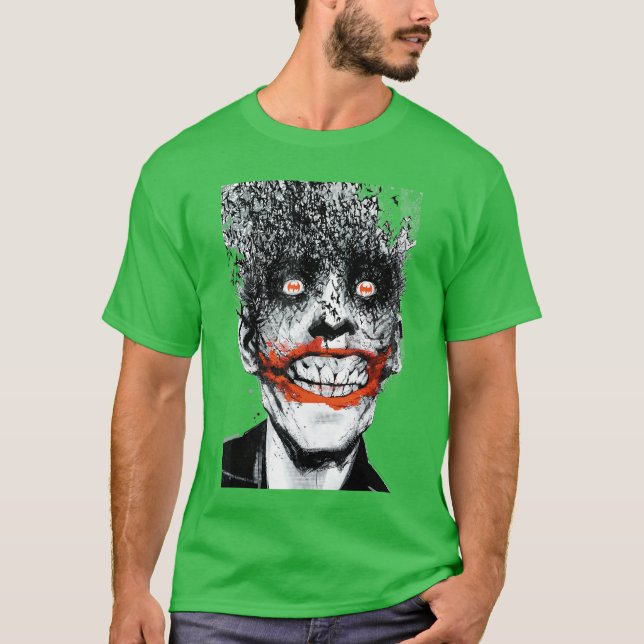 T-shirt Couverture de comic DC Joker Bats Jock fille (Devant)