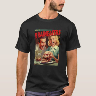T-shirt couverture de comic d'horreur des années 1950 Brai