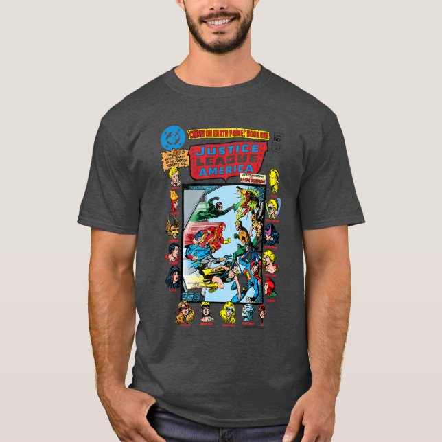 T-shirt Couverture de la bande dessinée DC Comics Justice  (Devant)