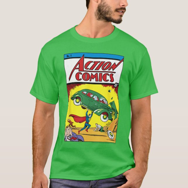T-shirt Couverture de la bande dessinée Superman n°1 de DC (Devant)