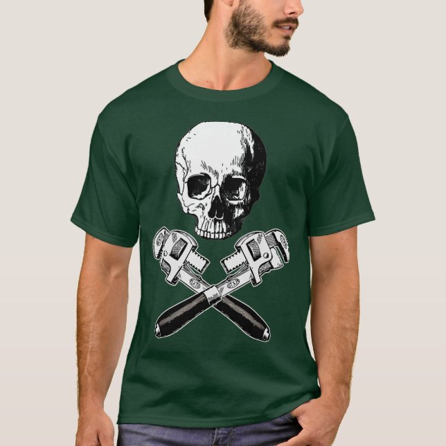 T-SHIRT COUVERTURE DE L'ESSENCE BONES PIPE WRENCHES PLUMBE (Devant)
