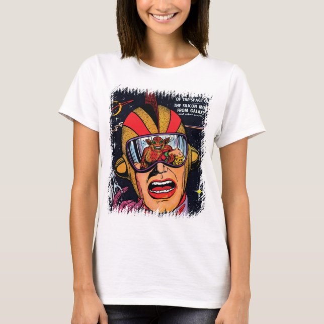 T-shirt Couverture de livre de bande dessinée de science-f (Devant)