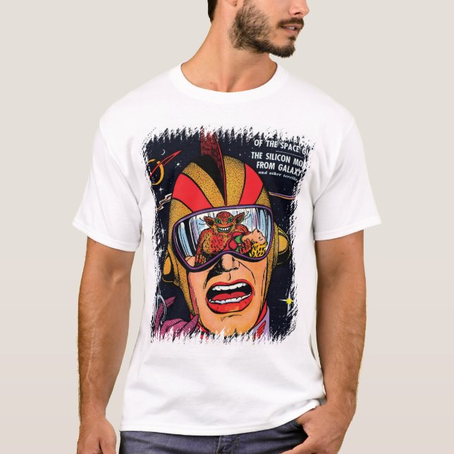 T-shirt Couverture de livre de bande dessinée de science-f (Devant)