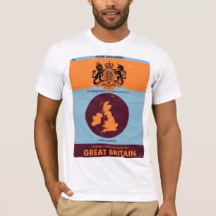 T-shirt Couverture de livre de cartes anciennes de Grande-