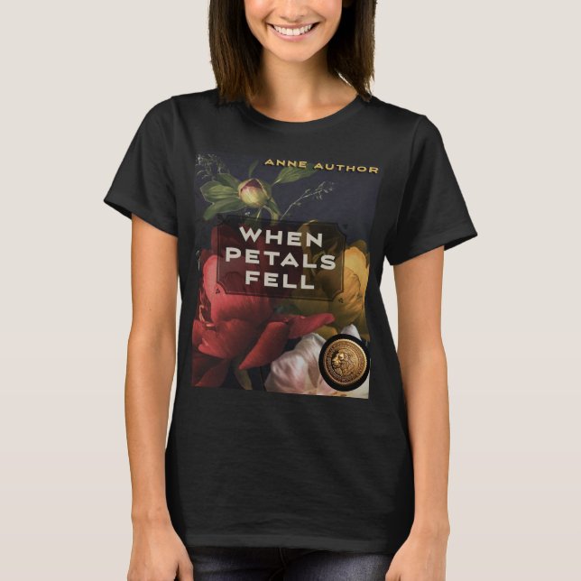 T-shirt Couverture de livre frappant Conception sur noir (Devant)
