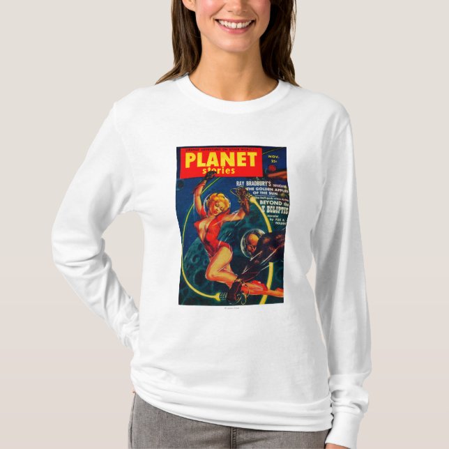 T-shirt Couverture de magazine d'histoires de planète 2 (Devant)