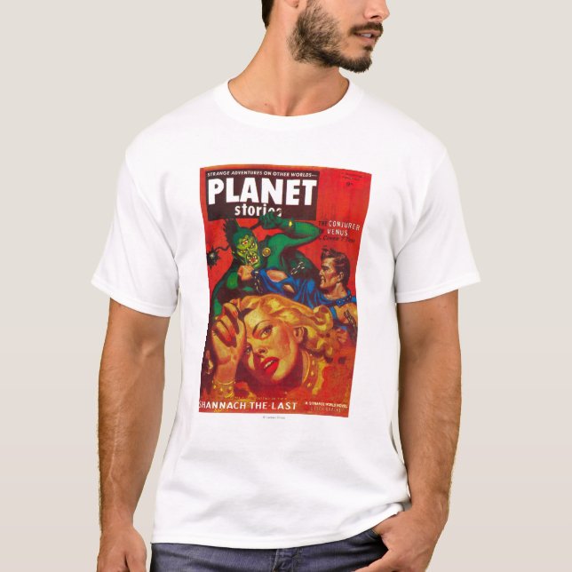 T-shirt Couverture de magazine d'histoires de planète 7 (Devant)