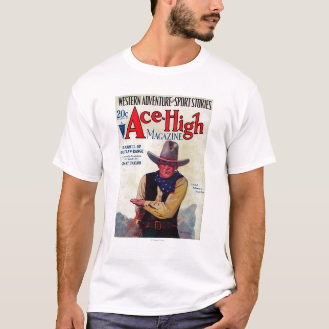 T-shirt Couverture de magazine élevée d'as (Devant)