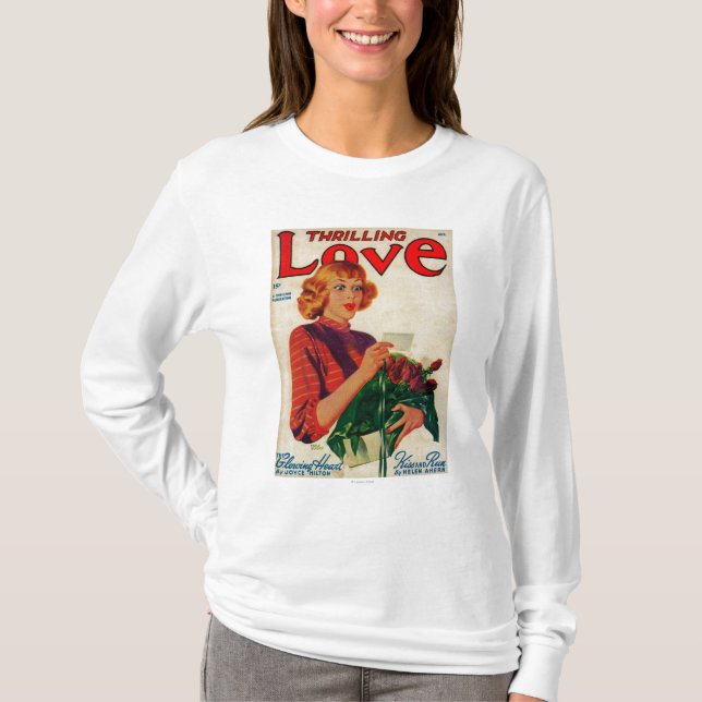 T-shirt Couverture de magazine excitante d'amour (Devant)