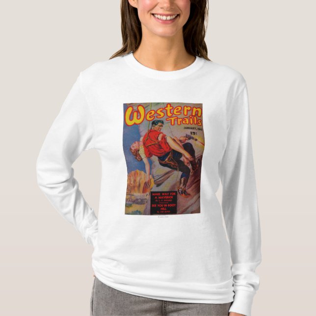T-shirt Couverture de magazine occidentale de traînées 3 (Devant)