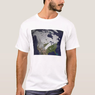 T-shirt Couverture de neige d'hiver dans l'hémisphère nord