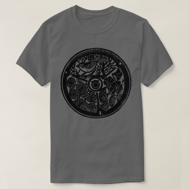 T-shirt Couverture de trou du trou Tokoshima (Design devant)