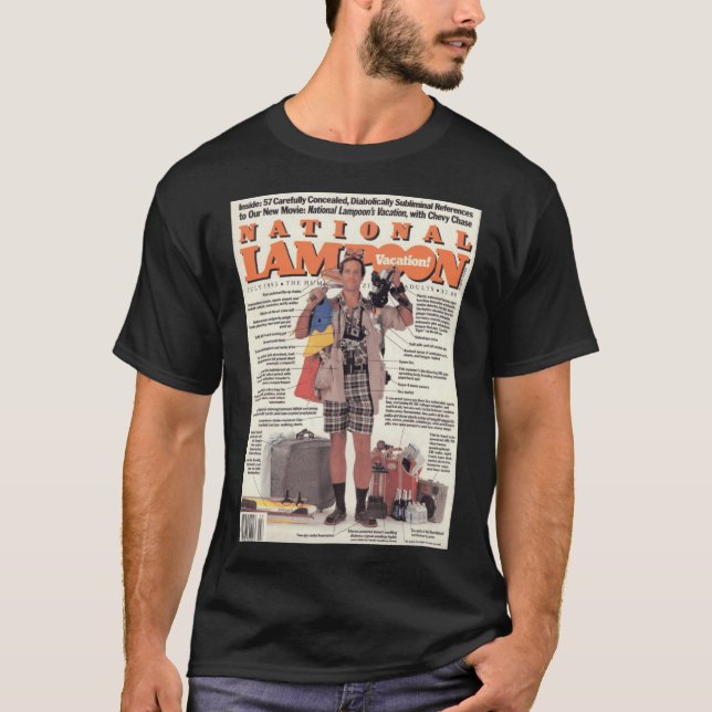 T-shirt Couverture de vacances de National Lampoon rétro (Devant)