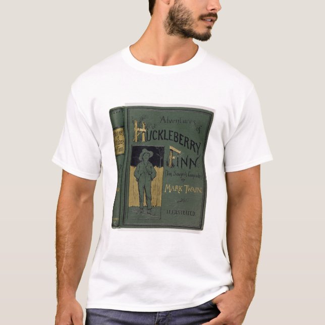 T-shirt Couverture des "aventures de Huckleberry Finn" par (Devant)