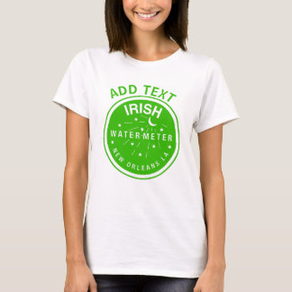 T-shirt Couverture du compteur d'eau irlandais de la Nouve