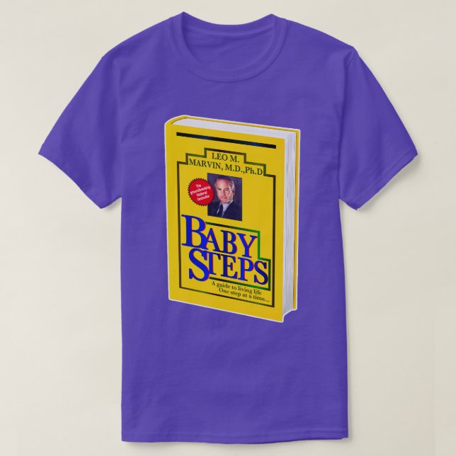T-shirt Couverture du livre des pas bébé Leo Marvin (Design devant)