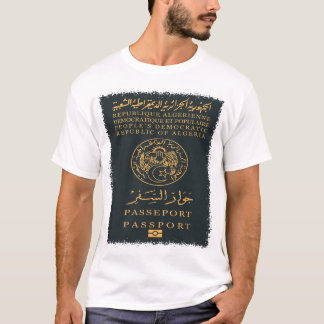 T-shirt Couverture du passeport algérien