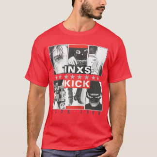 T-shirt Couverture intérieure de kick INXS Baseballee rétr