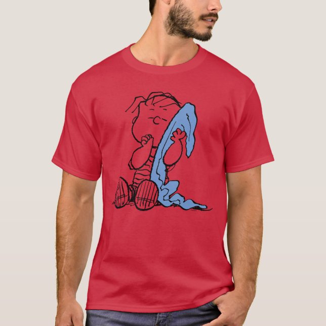 T-shirt Couverture Linus Peanuts drôle (Devant)