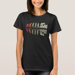 T-shirt Couvreur Évolution Humaine Rétro Vintage Construct
