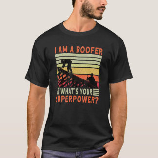 T-shirt Couvreur Papa Entrepreneur de Toiture Technicien d