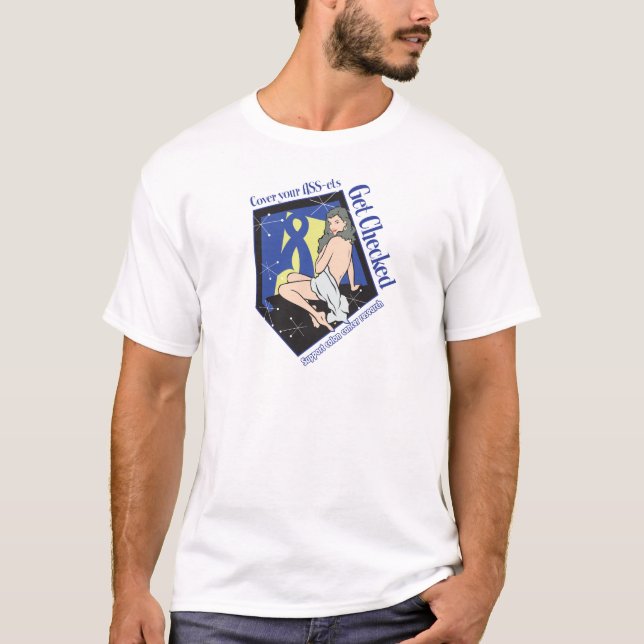 T-shirt Couvrez vos capitaux OBTIENNENT vérifiés - cancer (Devant)