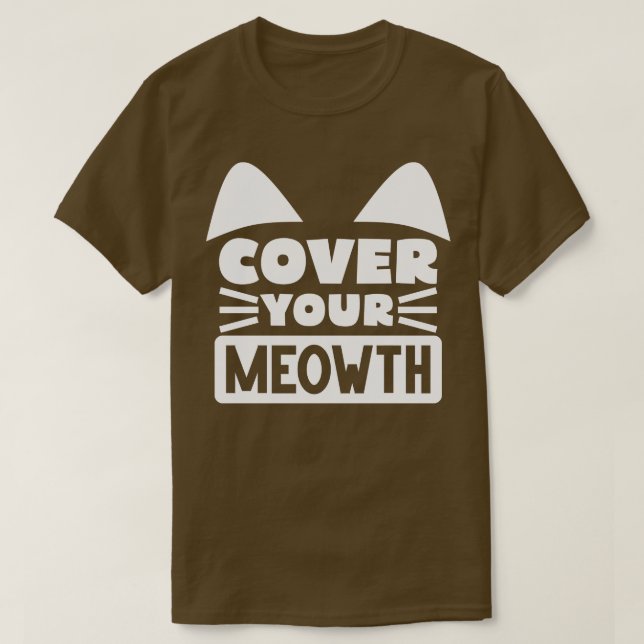 T-shirt Couvrir votre chat 2 (Design devant)