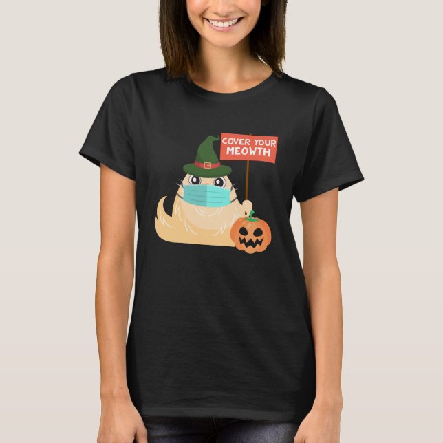 T-shirt Couvrir votre Meowth Halloween 2020 Chat sorcier a (Devant)