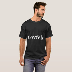 T-shirt Covfefe - Blanc sur foncé