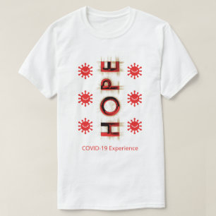 T-shirt COVID-19 Expérience - Espoir, Virus souriants, Rou