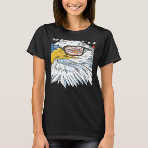 T-shirt Covina Ouest Aigle drapeau américain USA ville