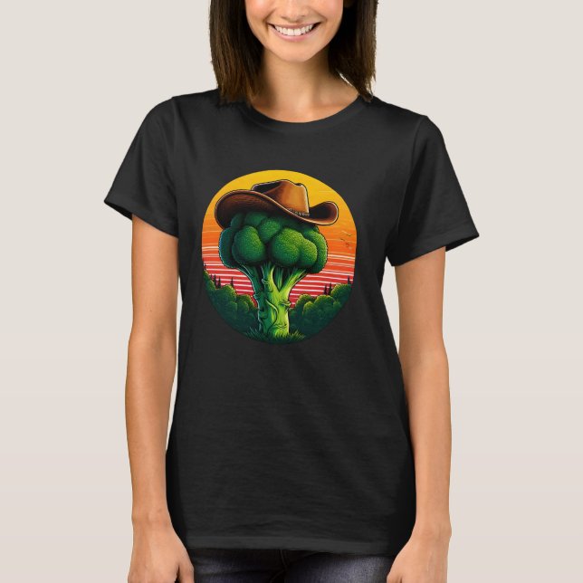 T-shirt Cow-boy au brocoli (Devant)