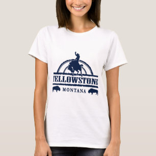 T-shirt Cow-boy de rodéo du Montana Yellowstone