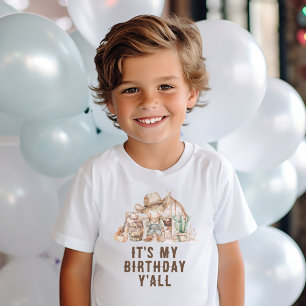 T-shirt Cow-boy du Far West C'est mon anniversaire les ami
