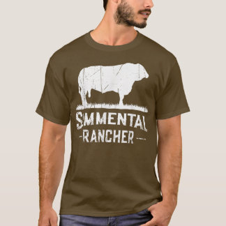 T-shirt Cow Farmer Simmental Rancher