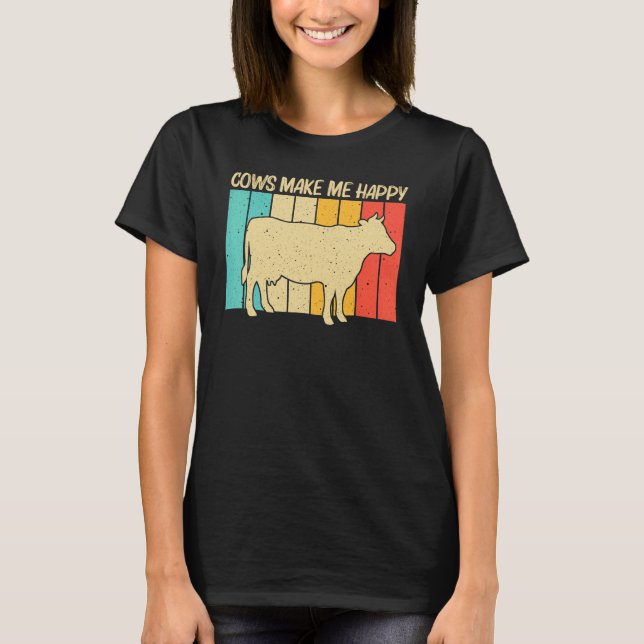 T-shirt Cow For Men Women Cow Farmer Dairy Farming (Devant)