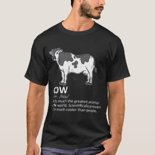 T-shirt Cow Funny Définition Lait Lait Producteur de bovi