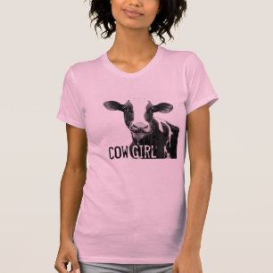 T-shirt Cow-girl de fille de vache !  Veau de laiterie du