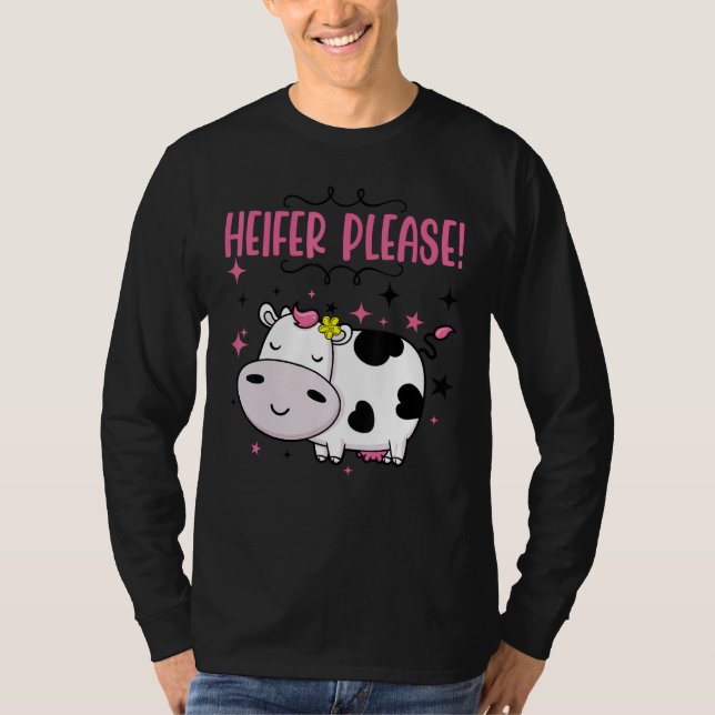 T-shirt Cow  Heifer Please Baby Little Girl Outfit Kids To (Devant)