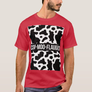 T-shirt Cow Lover Producteur de bovins CowMooFlauged Motif