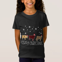 Cow Merry Christmas Cute Plaid Leopard X-Mas Pajam
