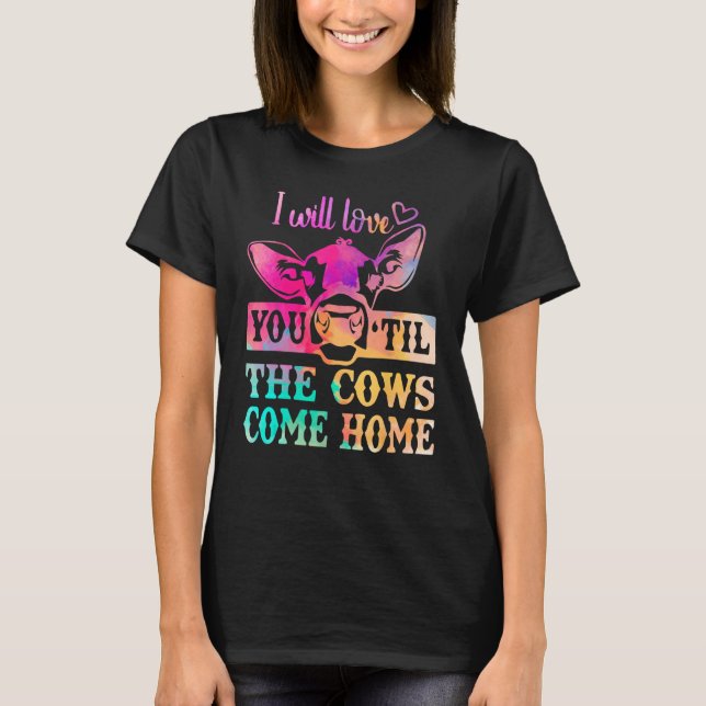 T-shirt Cow  Moo Heifer Mom Mothers Day Father Dad Cows Ho (Devant)
