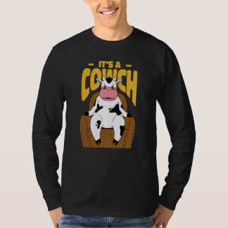 T-shirt Cow Sitting On A Couch Next Quote That Reads It's 