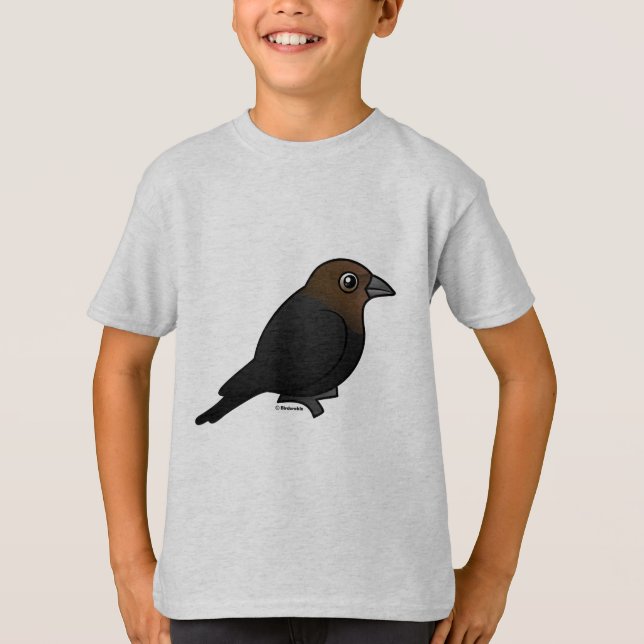 T-shirt Cowbird Brun-dirigé (Devant)